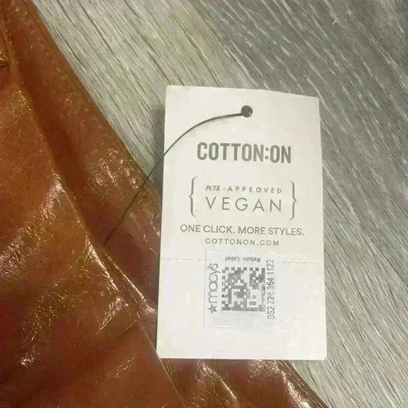 COTTON ON
Women's Arlow Straight Vegan Leather Pants NWT  size 2 - Picture 5 of 9